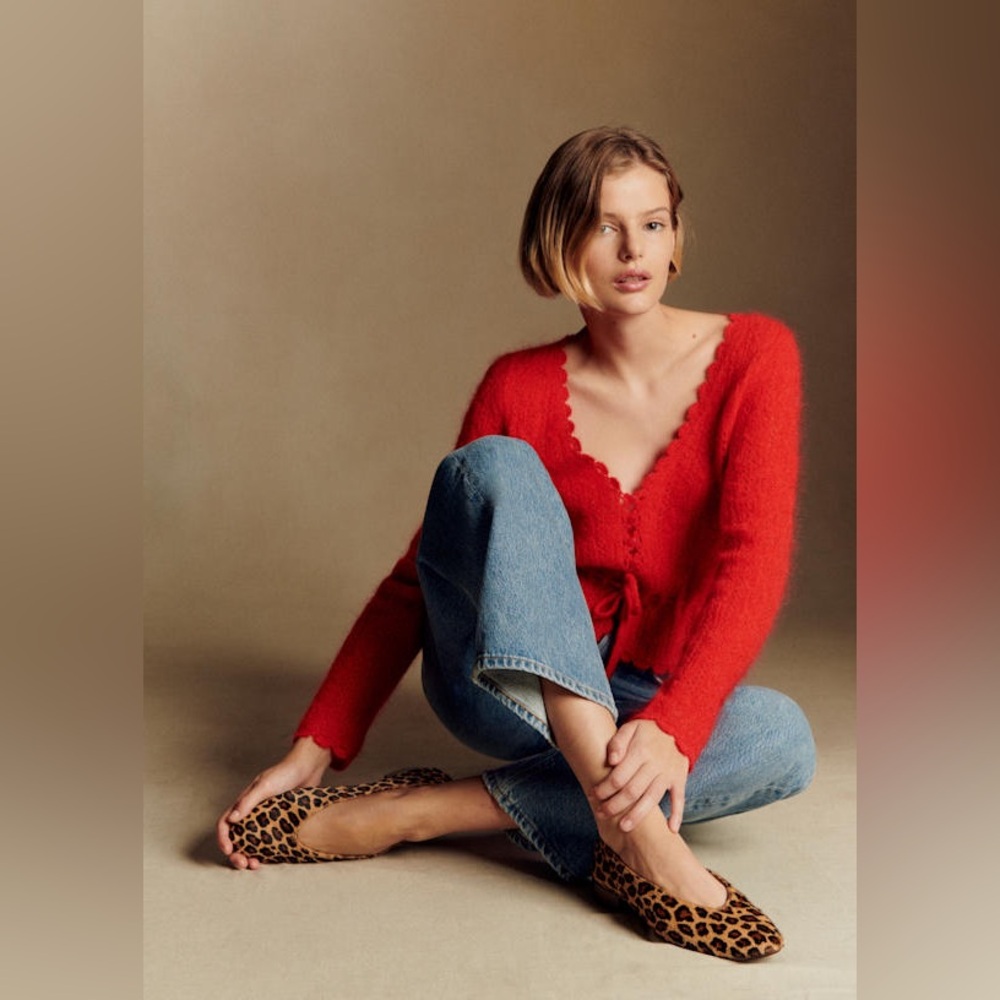 Sézane Elise Cardigan in Red | S - Picture 4 of 16